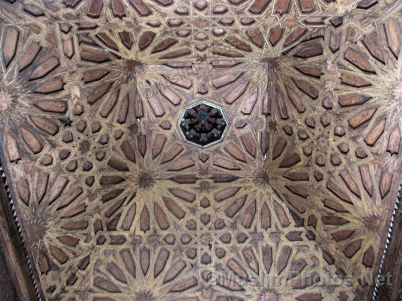 Details of a ceiling part of the Ben Youssef Medressa